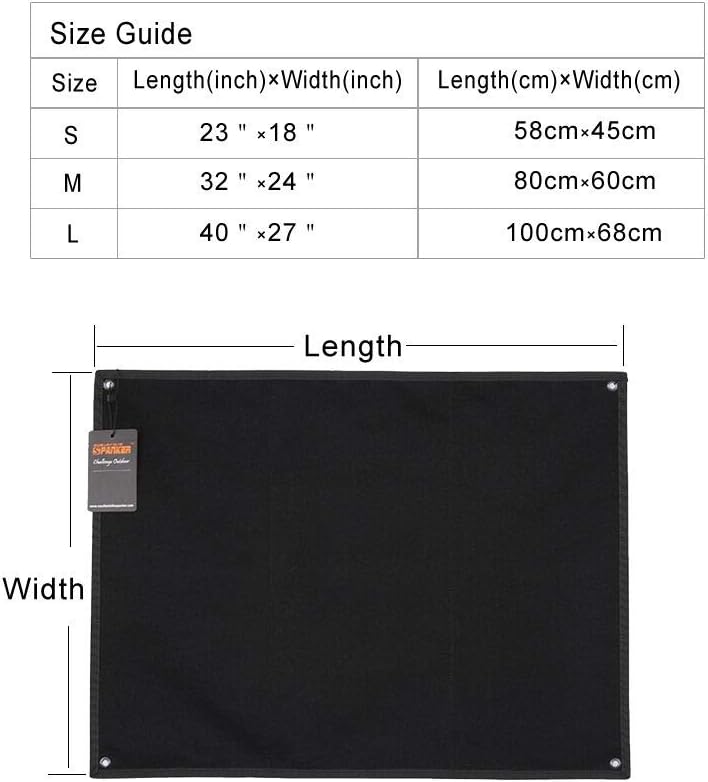 EXCELLENT ELITE SPANKER Tactical Patchs Display Board Foldable Military Patch Holder Panel (Black, S)