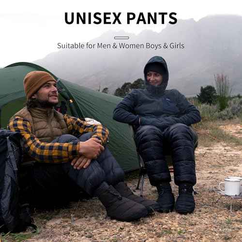Naturehike Down Pants,Men's Women's Puffy Pants,Winter Warm Outdoor Men Women Ski Snow Pants,Camping Hiking Pants