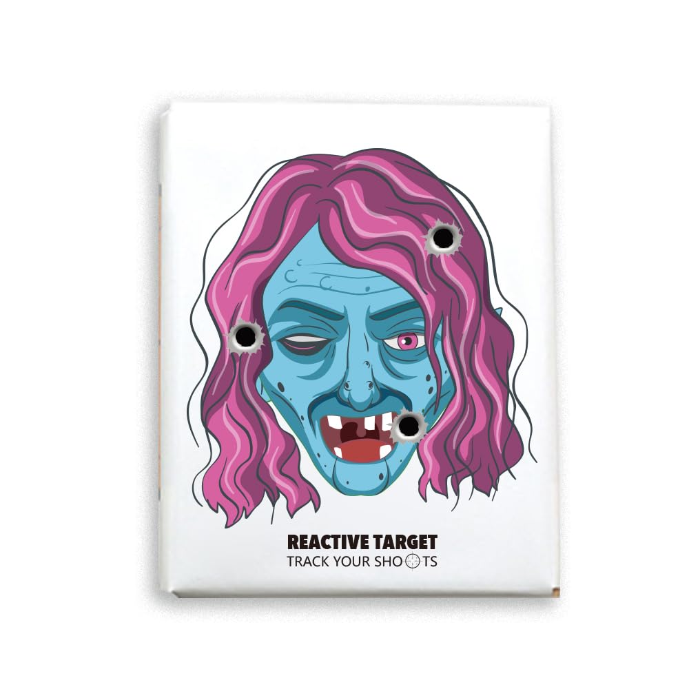 4-Pack Burst Reactive Target Set – Easy-to-See Targets for The Range, Shooting Practice Target with Bright Impact Effect, Simple Setup, Family-Friendly Shooting Accessories Pink Color