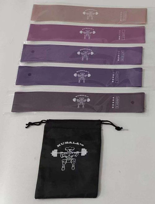 Elastic Rubber Resistance Bands for Fitness Workout (Pure Purple)