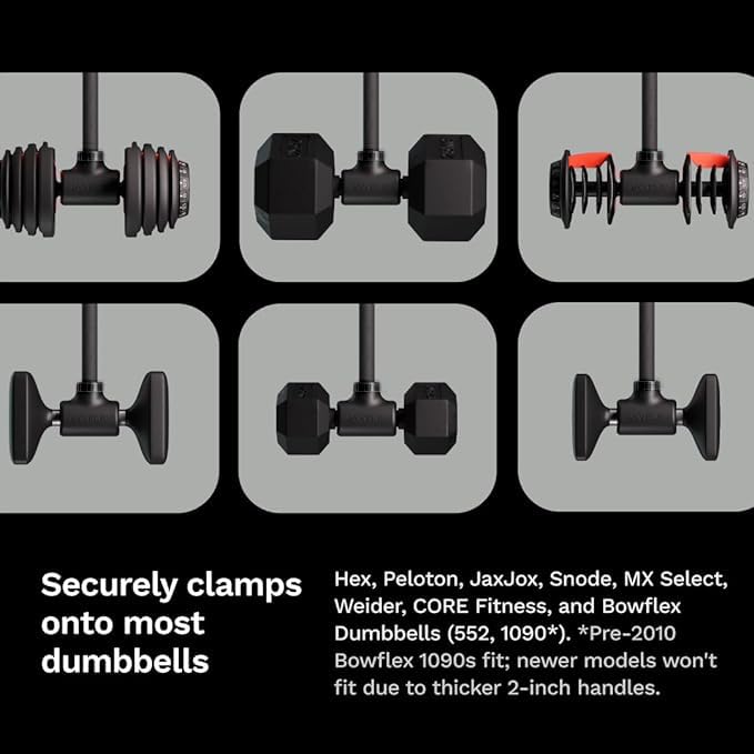 Jayflex Hyperbell Bar - Convert Dumbbells to Barbell Set for Home Fitness - Adjustable & 200 lb Capacity Weight Barbell for Weight Lifting
