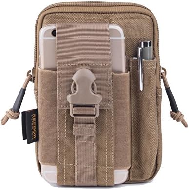 Tactical Molle EDC Pouch - Utility Gadget Belt Waist Bag with Cell Phone Holder