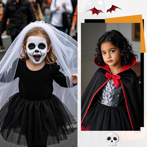 Toddler Girls Sparkly Tutu Skirt 2-8 Years Black Halloween Costume Variation