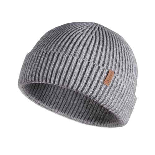 FURTALK Fisherman Beanie for Men Women Sytlish Short Cuff Knittet Watch Cap Winter Hats