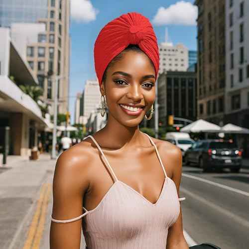 Barelove 10 Pieces Stretch Turbans Chemo Head Wrap Cancer Head Beanie Twisted Turban Cap Cover Hats for Women