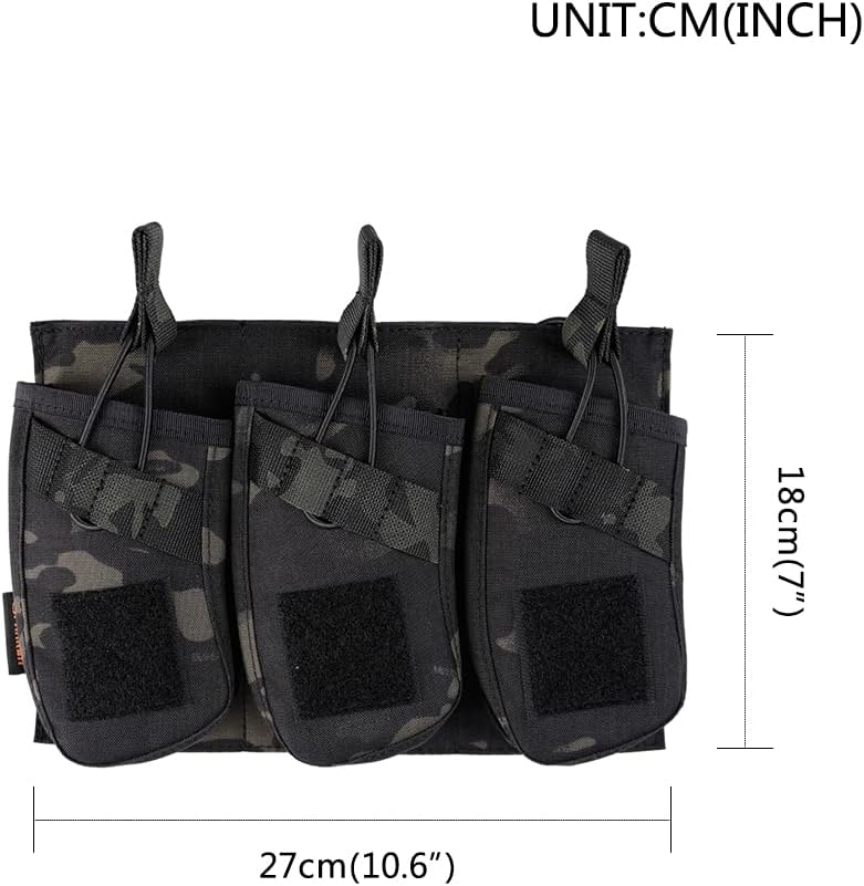 EXCELLENT ELITE SPANKER Single/Double/Triple Open Top Molle Mag Pouch AK Magazine Pouch for AK47 AK74 AR-15 Pmags Magazine
