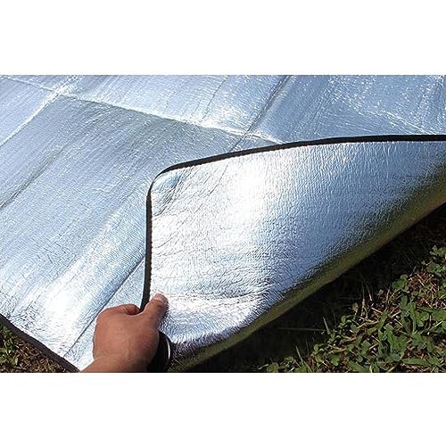 Camping Mat Foam Foil Blanket for Camping Foam Pad Insulating Foil Mat Sleeping Tent Pad Thermal Aluminum Camping mat for Reflecting Heat