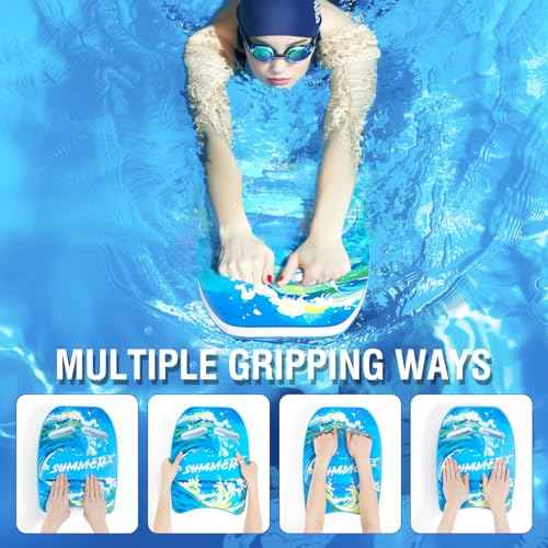 HeySplash Swim Kickboard for Kids, Swimming Kickboard Cute Pattern Swim Training Aid for Children, Pool Exercise Equipments for Beginning Swimmers Safety Swim Board Auxiliary