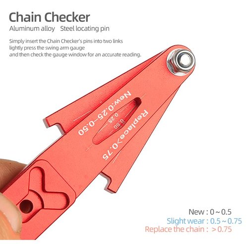 GWANJYUT Bike Chain Removal Tool include Bicycle Chain Checker,Chain Brushes, Chain Hook,Cleaning Sponge,5pcs 6/7/8/9/10/11/12 Single Speed Master Link