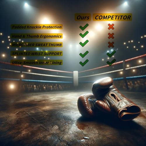 Boxing Gloves for Men & Women 8-16oz, Beginner Kickboxing, Black, 10oz