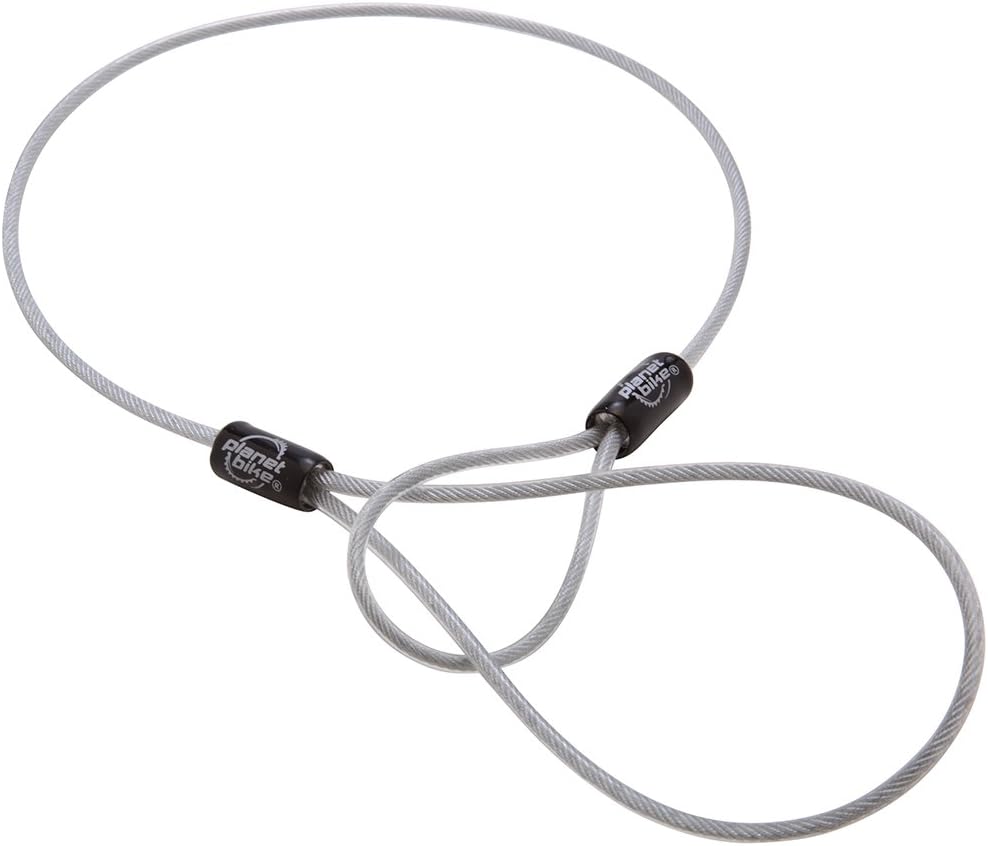 Planet Bike Seat Leash Bicycle Security Cable (3mm x 24-Inches),Silver
