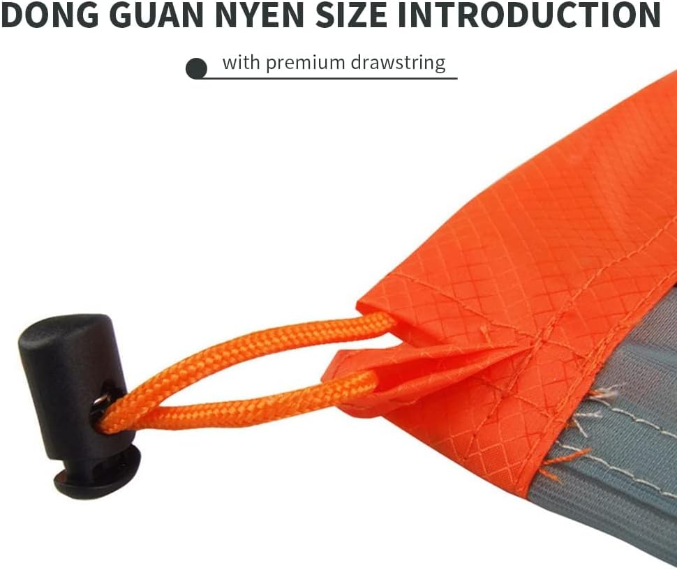 Mesh Storage Bag, Durable Nylon Drawstring Bag, Outdoor Storage Bag, Camping Essentials, Lightweight Hiking Bag, Travel Gear Organizer, for Camping, Hiking, Travel, and Picnic