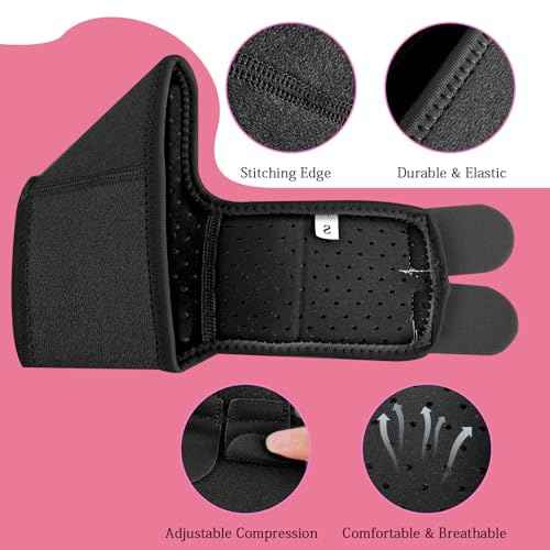 Larrel 2 Pairs Kids Ankle Brace Set, Black Foot Support Stabilizer Wraps, Ankle Brace Compression Sleeves, Knitted Ankles Sleeve for Injury Prevention, Foot Support for Dance, Gymnastics and Running