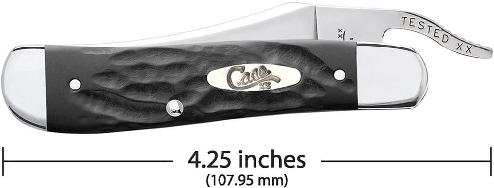 Case WR XX Pocket Knife Burnt 6.5 Bonestag Russlock Item #65303 - (6.51953L SS) - Length Closed: 4 1/4 Inches