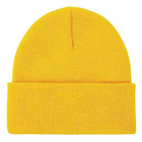 American Trends Unisex Beanie Hat Warm Winter Hats Soft Knit Hat Plain Skull Caps for Men Women Lightweight Beanie