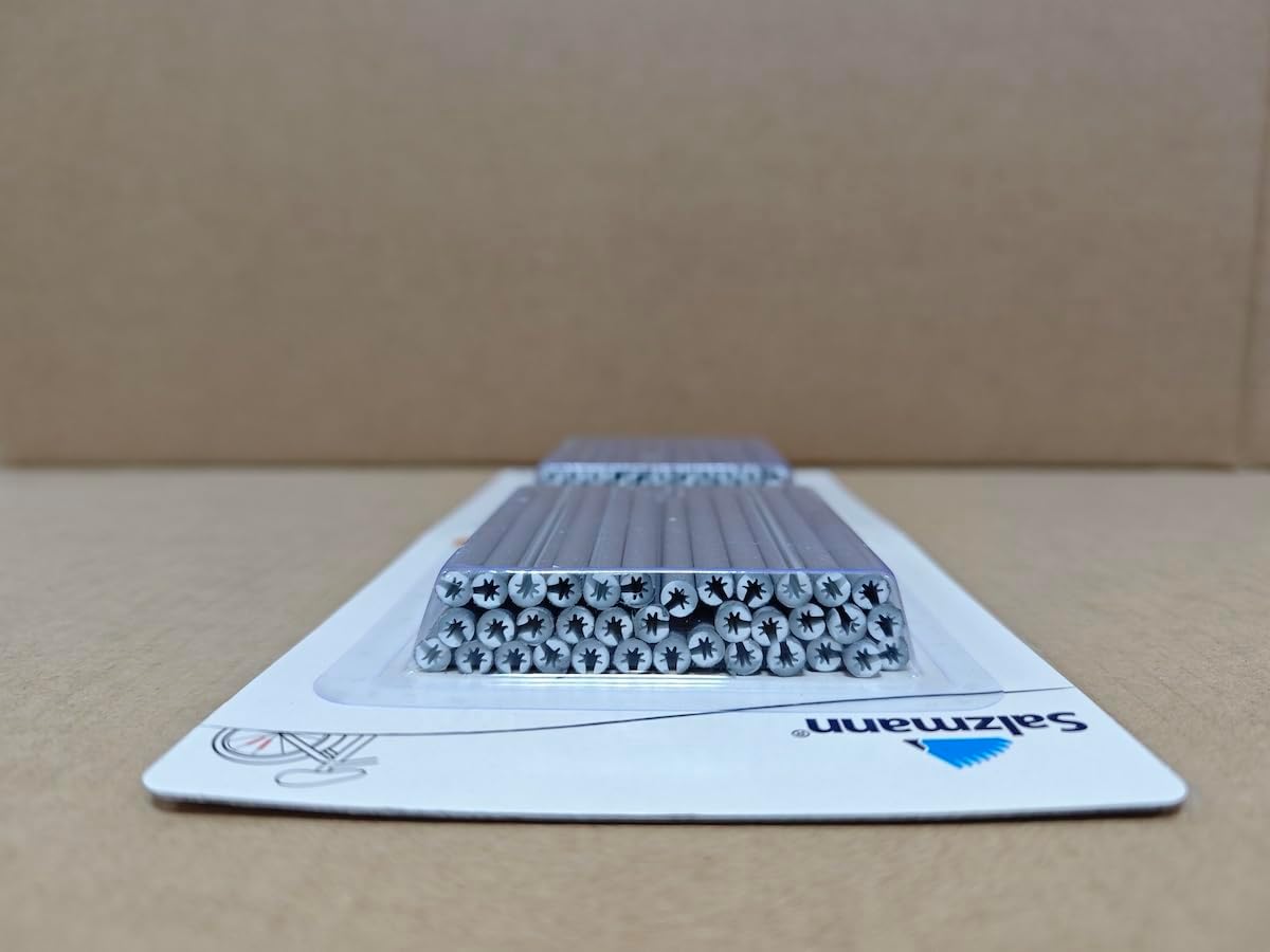 Salzmann Spoke Reflectors for Bicycles | High Visibility | Made with 3M Scotchlite | 72 Pieces Silver
