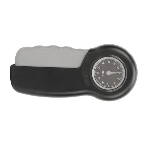 Ergonomic Hand Grip Dynamometer Strength Tester, Pointer Display Forearm Wrist Exercise Device for Athletes, Dark Gray
