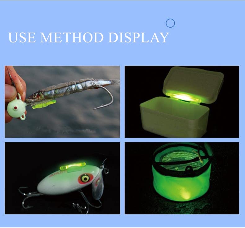 Glow Fever 100PCS (10 Packs) 4.5mm Fluorescent Fishing Glow Sticks, 100ft Visibility, 12H Ultra-Bright Glow, Waterproof & Non-Toxic for Bobbers, Rod Tips, Night Fishing (Green)