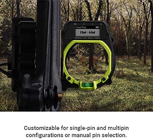 Garmin Xero A1 Bow Sight, 2" Auto-Ranging Digital Bow Sight, LED Pins for Unobstructed Views, Right-Handed