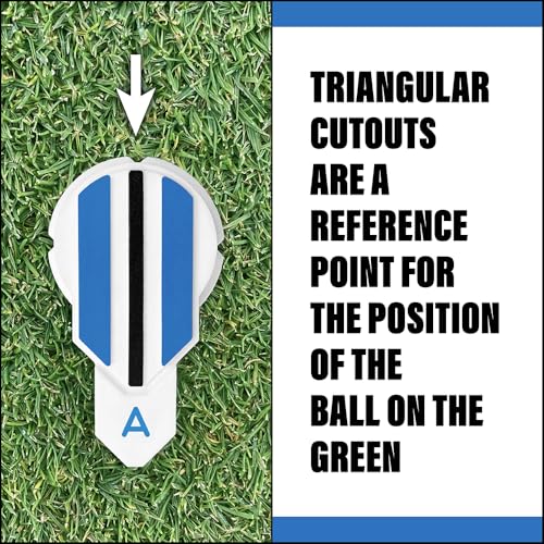 Putting Alignment Aid Tool - Golf Ball Marker with 360° Rotation - USGA Compliant - Variation 1