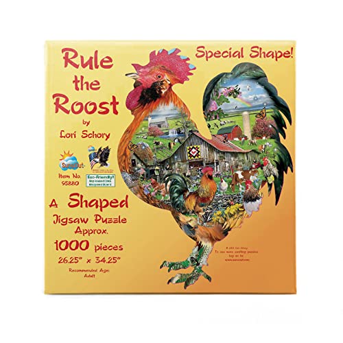 Suns Out Shaped Puzzle - Fun Kids Jigsaw Puzzle for All Ages