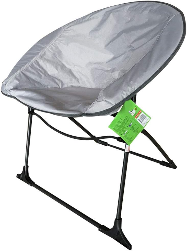 Impact Canopy Luna Lightweight Portable Folding Dorm Chair, Gray