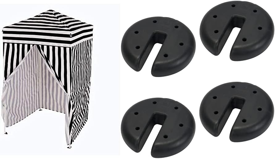 Impact Canopy 4' x 4' Portable Dressing Room, Pop Up Portable Changing Room, Navy Blue / White