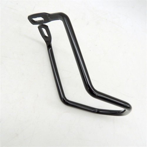 Rear Derailleur Protector, Steel Bicycle Derailleur Guard, Bike Rear Derailleur Hanger Rear Gear Protector Chain Stay Guard for Bicycle Mountain Road Cycling, Black, 150 mm