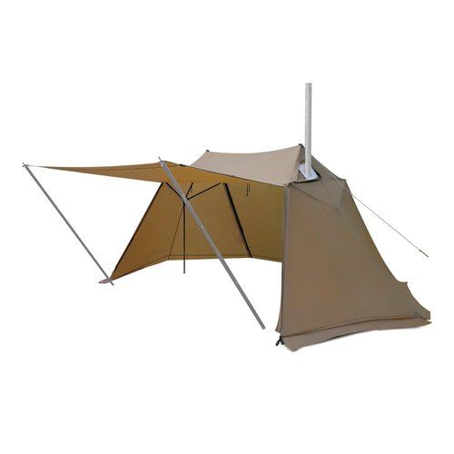 OneTigris Scarecrow Hot Tent, 3000mm Waterproof, Lightweight Weatherproof Tent with Stove Jack for Bushcrafters, Survivalists, Camping, Hiking, Car Trips