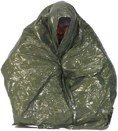 Snugpak Water-Repellent Poncho Liner with Lightweight Design, Sleeves & Hood