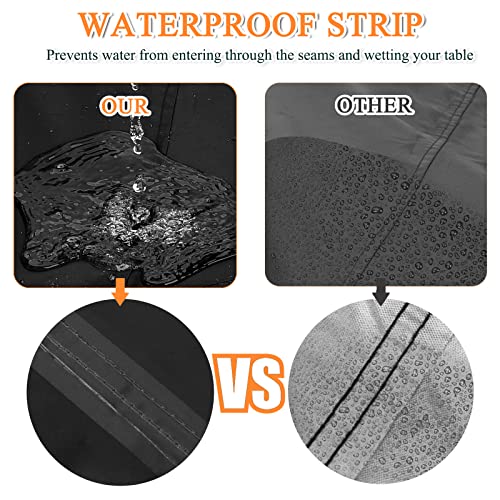 Outdoor Waterproof Ping Pong Table Cover - Flat Design, 420D Oxford Fabric