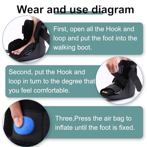 Medium Orthopedic Walking Boot Air Cam Walker Fracture Support Post-Surgery Recovery