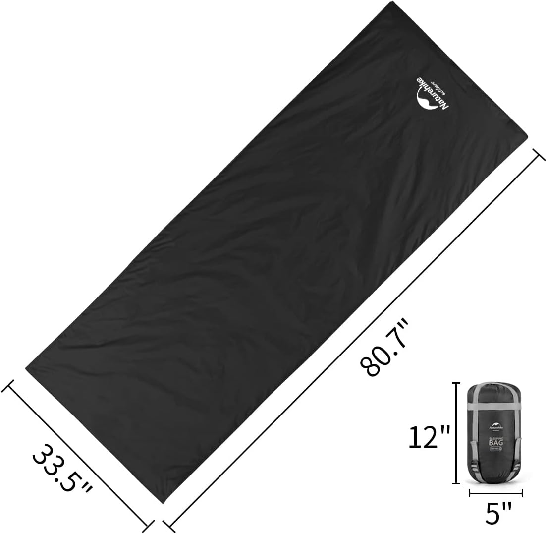 Naturehike Lightweight Compact Sleeping Bag, Envelope Ultralight Backpacking Sleeping Bag Portable, Waterproof, Comfort with Compression Sack for Cold&Warm, Camping, Traveling, Hiking