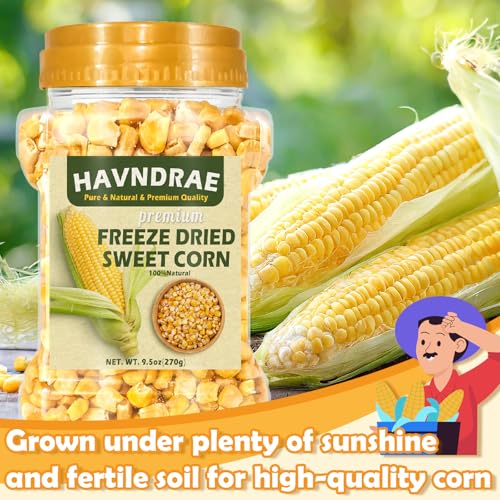 Freeze-Dried Sweet Corn Kernels for Salads & Cooking - 9.5 oz