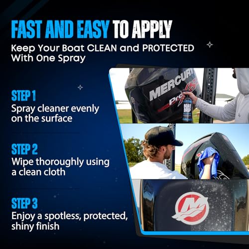 All Purpose Boat Exterior Cleaner with SiO₂ Sealant - Tangerine Scent - Pack of One