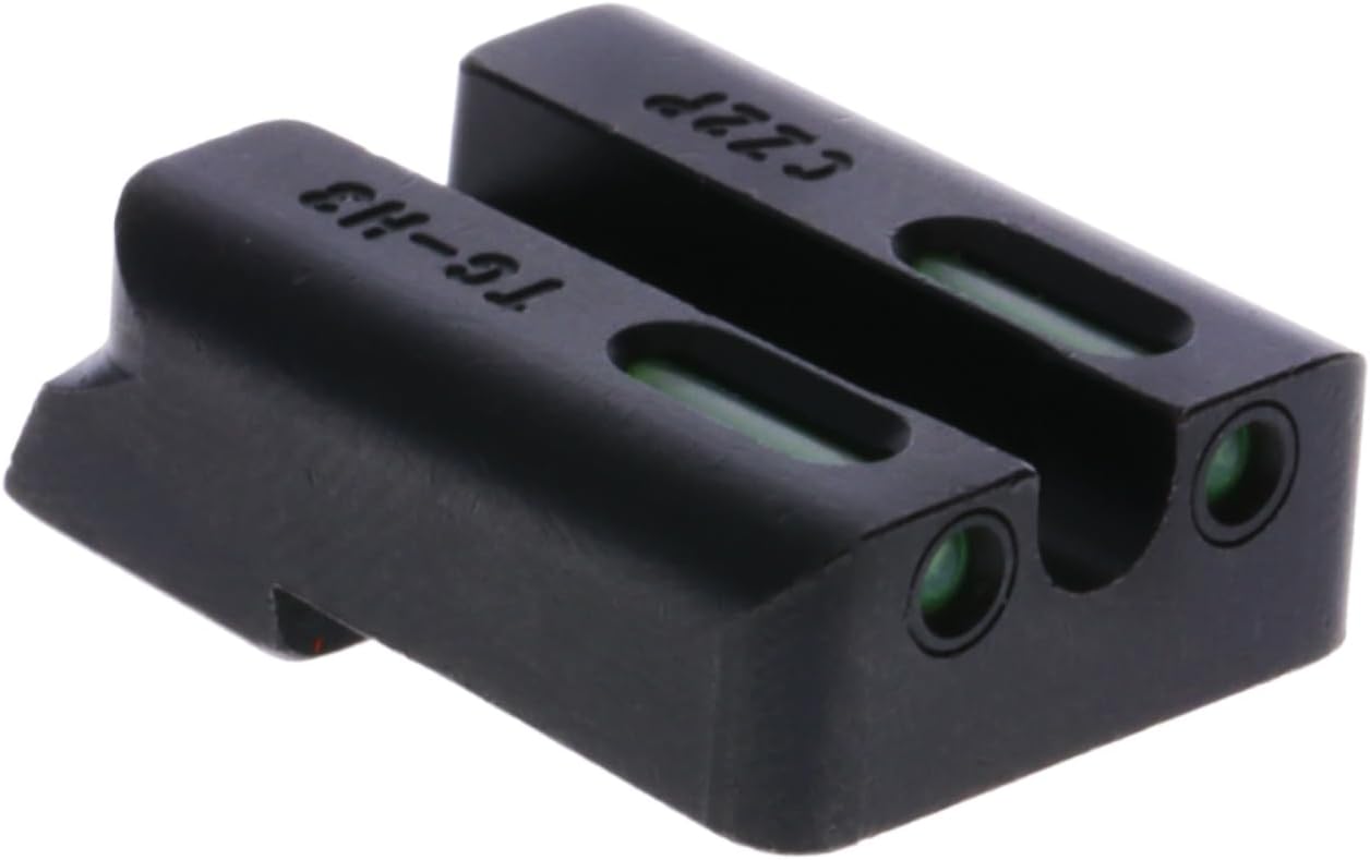 Truglo TFX PRO Night Sight for Handguns - Glowing Tritium & Fiber Optic, Compact & Durable