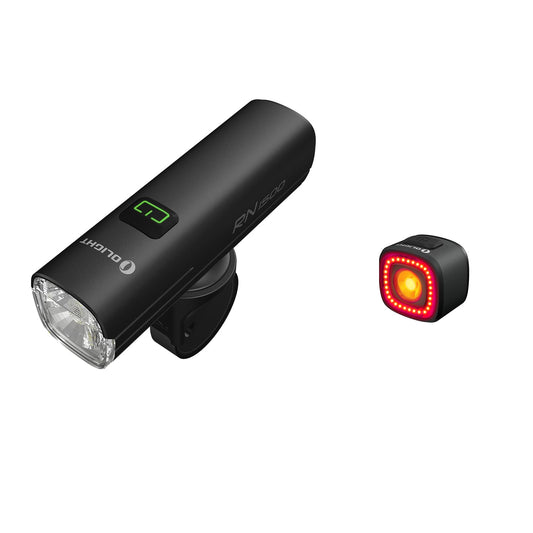 OLIGHT RN 1500 Rechargeable Bike Headlights 1500 Lumens Bundle RN 120 C Bike Lights, 120 Lumens Tail Light