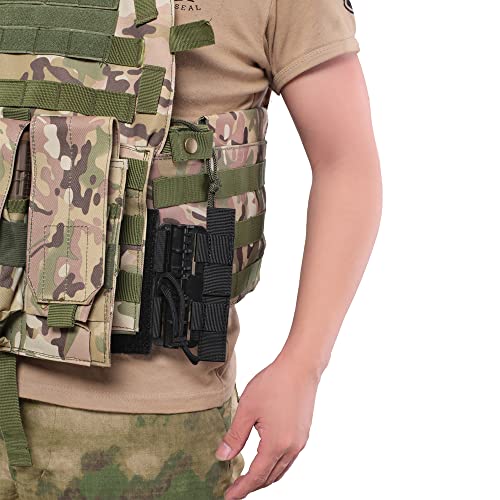 Black Quick Release Cummerbund Kit for Plate Carriers MOLLE Compatible