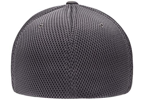 Ultrafibre Airmesh Fitted Baseball Cap - Dark Grey, Small-Medium