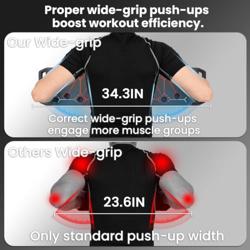 BLACK Extended Foldable 25-in-1 Push Up Board for Home Workout