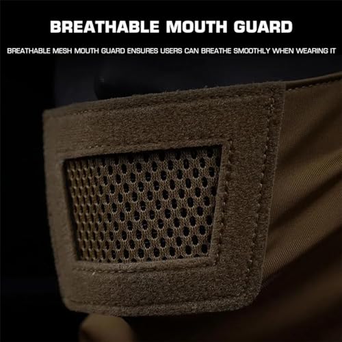 Balaclava Mesh Mask Breathable Tactical Mask Full Face Protection for Hunting Hiking Cycling