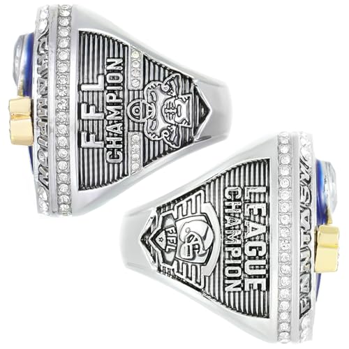 Fantasy Football Ring with Ring Box Trophy Award for League Winner 2026 / 11