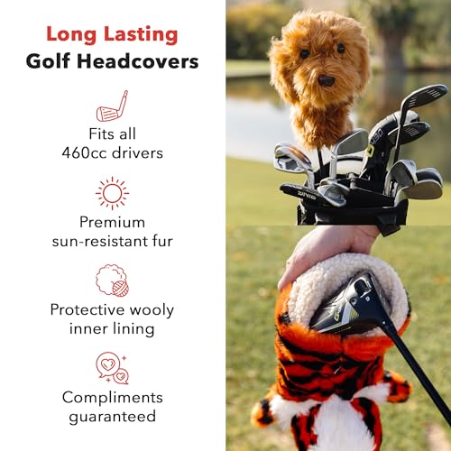 Premium Parrot Driver Headcover for Golf Clubs - Fits Up to 460cc