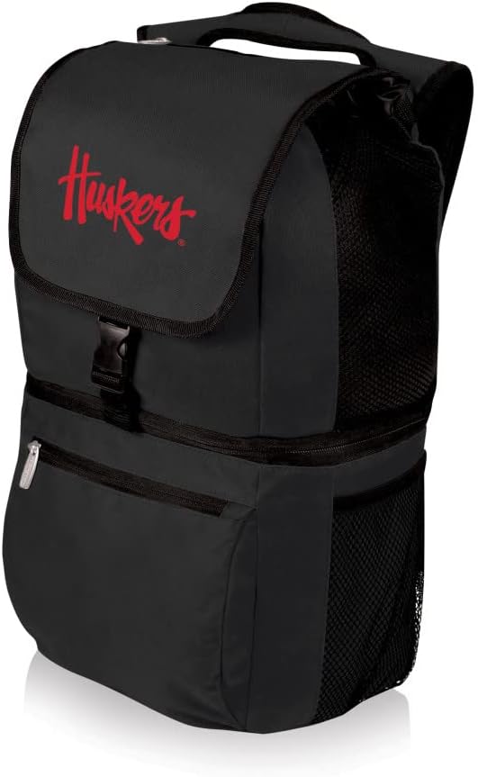 PICNIC TIME NCAA North Carolina Tar Heels Zuma Backpack Cooler - Soft Cooler Backpack - Lunch Cooler, (Black)