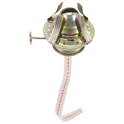 STOBAZA 2Pcs Oil Lamp Burner Replacement Kerosene Lamp Parts for Antique Hurricane Lantern - Brass