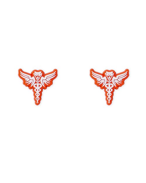 VIPERADE VAP2 EDC Patches, EDC Pouch Patch, Tactical Gear Patch, Decorative Patches for Pouch, Bag（2Pcs (Orange)