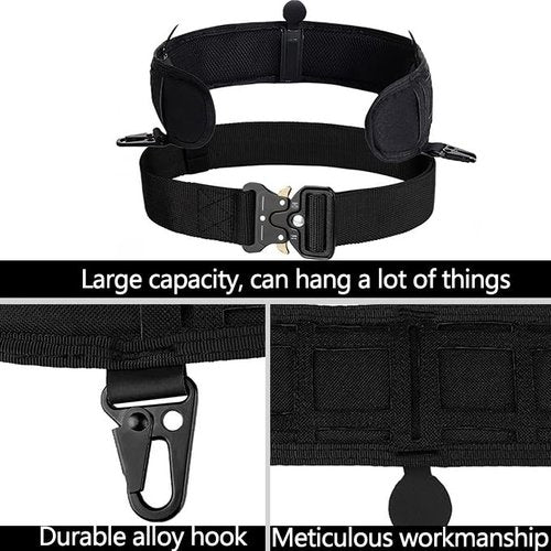 OCANXUE Tactical Belt Molle Duty Belt Padded Utility for Airsoft