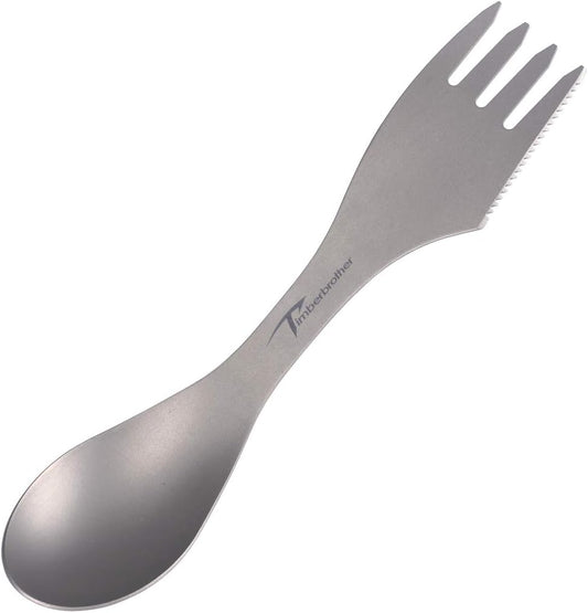 Titanium Spork 3in1 for Camping, Hiking, Fishing and Any Outdoor Activities