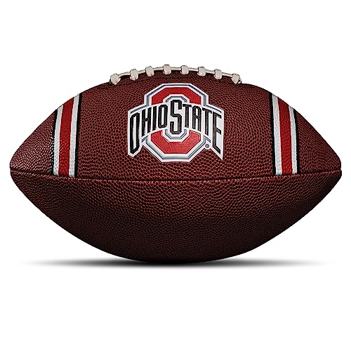 Kids NCAA Youth Football - Official Ohio State Buckeyes Junior Size with Team Logos