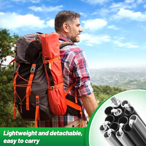 16FT 3IN Aluminum Tent Pole Replacement for 2-3 Person Camping Tents